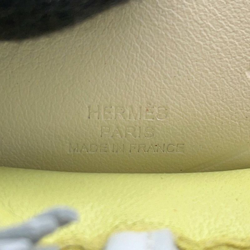 エルメス バッグチャーム ロデオ ペガサスMM ジョーヌブルジョン/ナタ/ブルーブリュム ラムスキン  U刻印