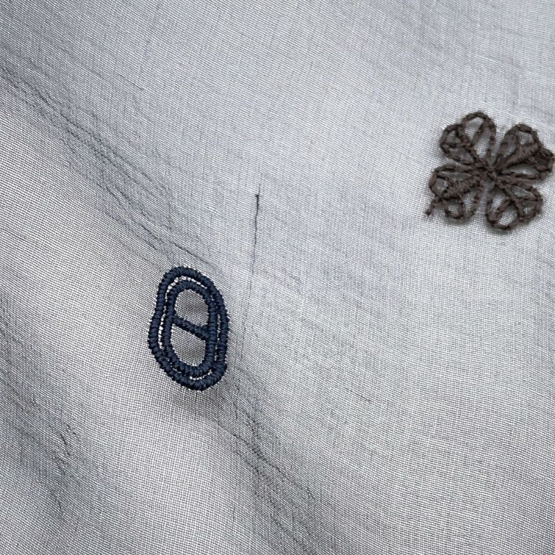 エルメス スカーフ カレ100 マルチチャーム Multicharms 刺繍 シルク HERMES シルクモスリン 黒