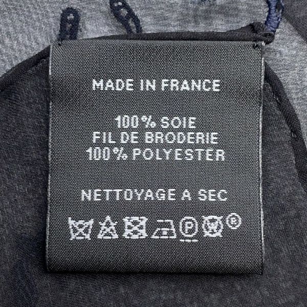 エルメス スカーフ カレ100 マルチチャーム Multicharms 刺繍 シルク HERMES シルクモスリン 黒