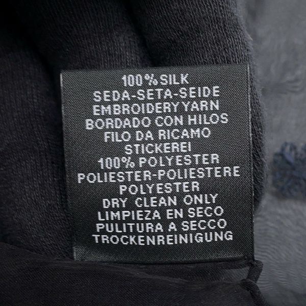 エルメス スカーフ カレ100 マルチチャーム Multicharms 刺繍 シルク HERMES シルクモスリン 黒