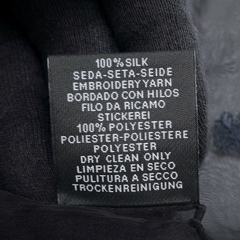 エルメス スカーフ カレ100 マルチチャーム Multicharms 刺繍 シルク HERMES シルクモスリン 黒