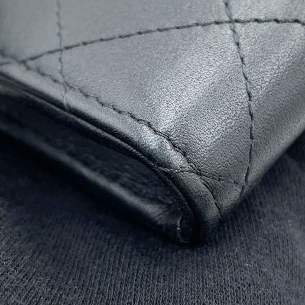 シャネル コインケース ココマーク マトラッセ L字ファスナー コンパクトウォレット カーフレザー AP3997 カードケース 黒