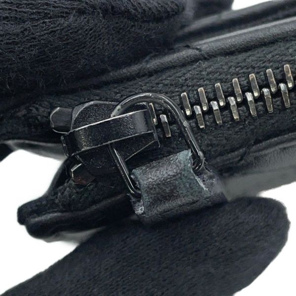 シャネル コインケース ココマーク マトラッセ L字ファスナー コンパクトウォレット カーフレザー AP3997 カードケース 黒