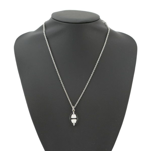 エルメス ネックレス ペンダント ミニ・マイヨン PM HERMES アクセサリー 黒