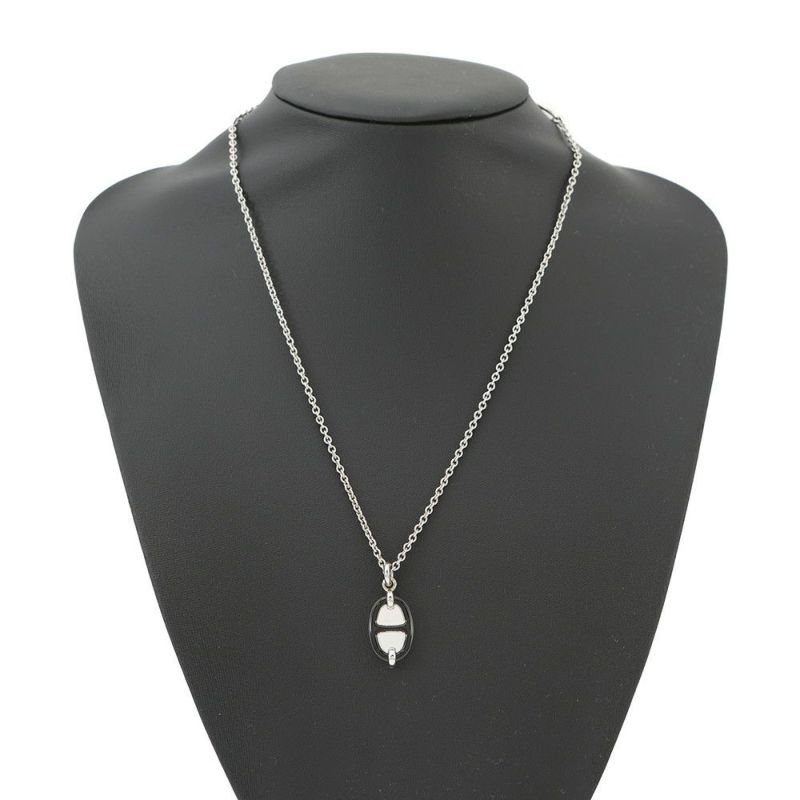 エルメス ネックレス ペンダント ミニ・マイヨン PM HERMES アクセサリー 黒