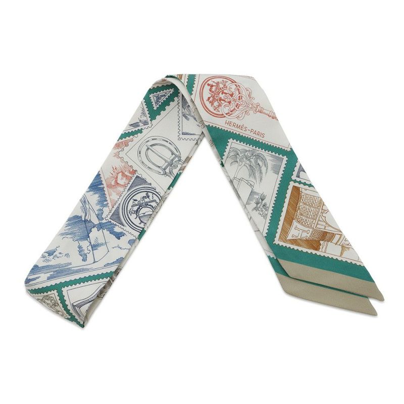 エルメス スカーフ ツイリー フォーブルの切手愛好家 HERMES シルクツイル 2025年秋冬