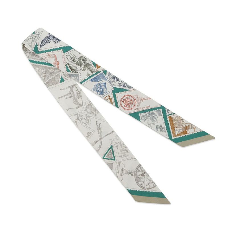 エルメス スカーフ ツイリー フォーブルの切手愛好家 HERMES シルクツイル 2025年秋冬