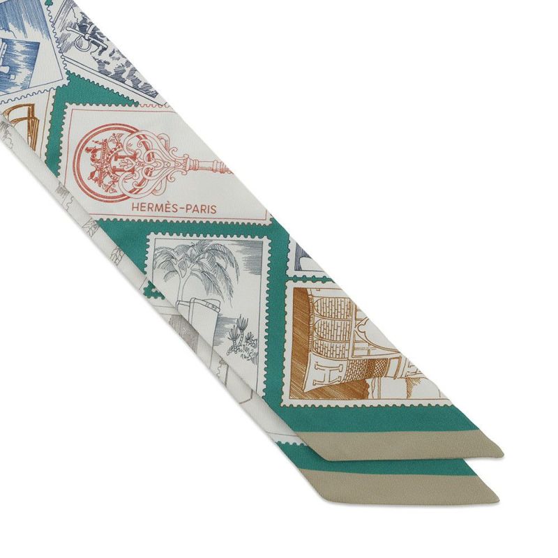 エルメス スカーフ ツイリー フォーブルの切手愛好家 HERMES シルクツイル 2025年秋冬