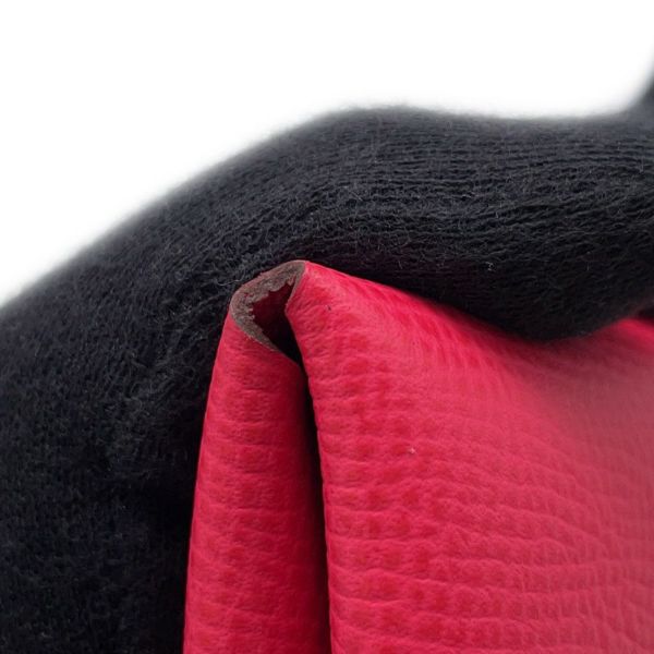 エルメス コインケース カルヴィ デュオ ローズエクストリーム/シルバー金具 エプソン U刻印 財布