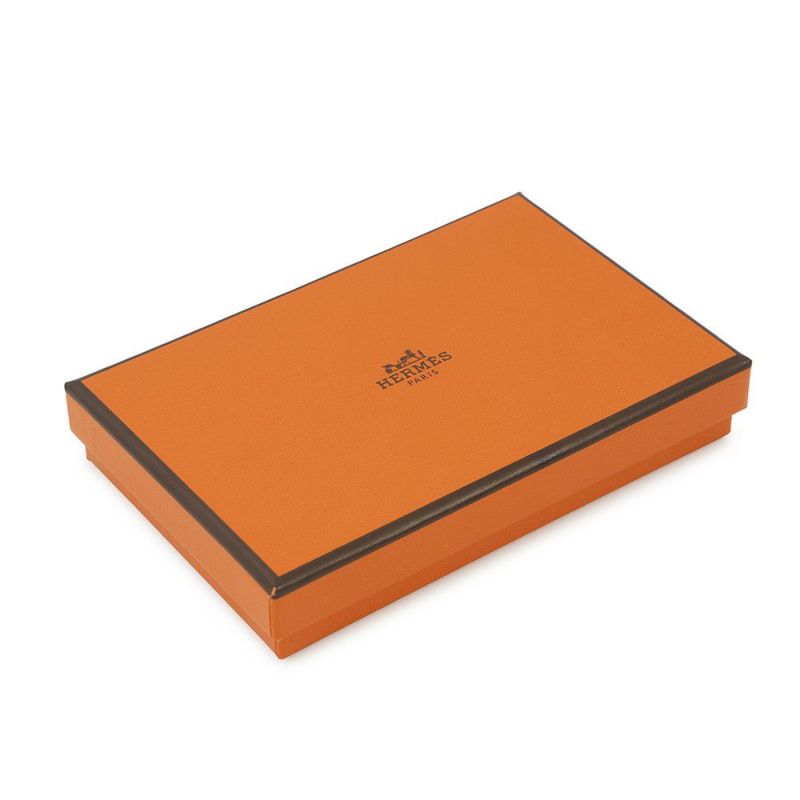 エルメス コインケース カルヴィ デュオ ローズエクストリーム/シルバー金具 エプソン U刻印 財布