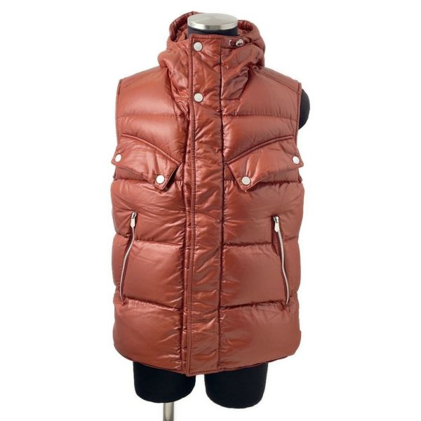 エルメス ダウンベスト ナイロン フード付き メンズサイズ44 HERMES アウター