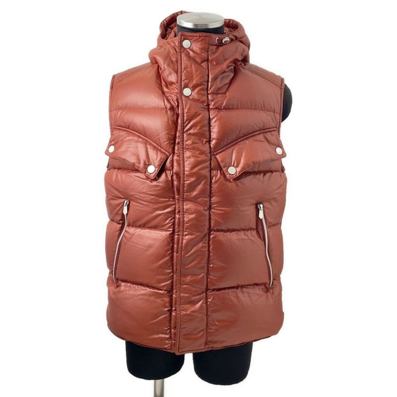 エルメス ダウンベスト ナイロン フード付き メンズサイズ44 HERMES アウター