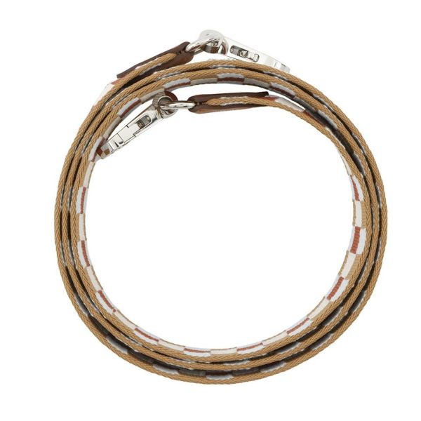 エルメス バンドリエール サングル マキシカドリーユ チャイ/ナタ/ブルーブリュム/ゴールド/シルバー金具 キャンバス/スイフト K刻印