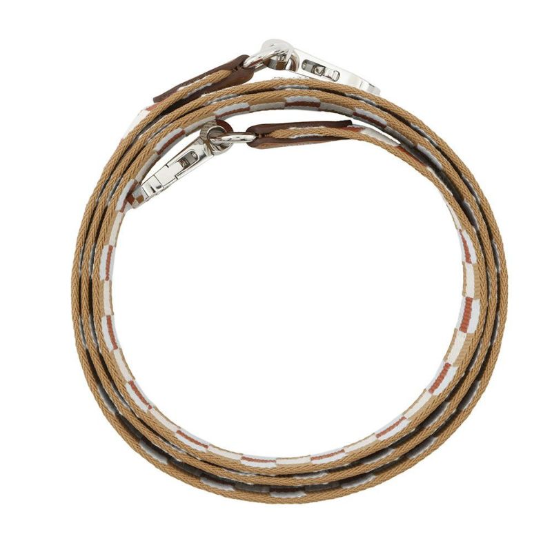 エルメス バンドリエール サングル マキシカドリーユ チャイ/ナタ/ブルーブリュム/ゴールド/シルバー金具 キャンバス/スイフト K刻印