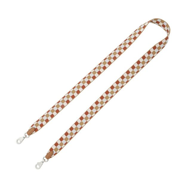 エルメス バンドリエール サングル マキシカドリーユ チャイ/ナタ/ブルーブリュム/ゴールド/シルバー金具 キャンバス/スイフト K刻印