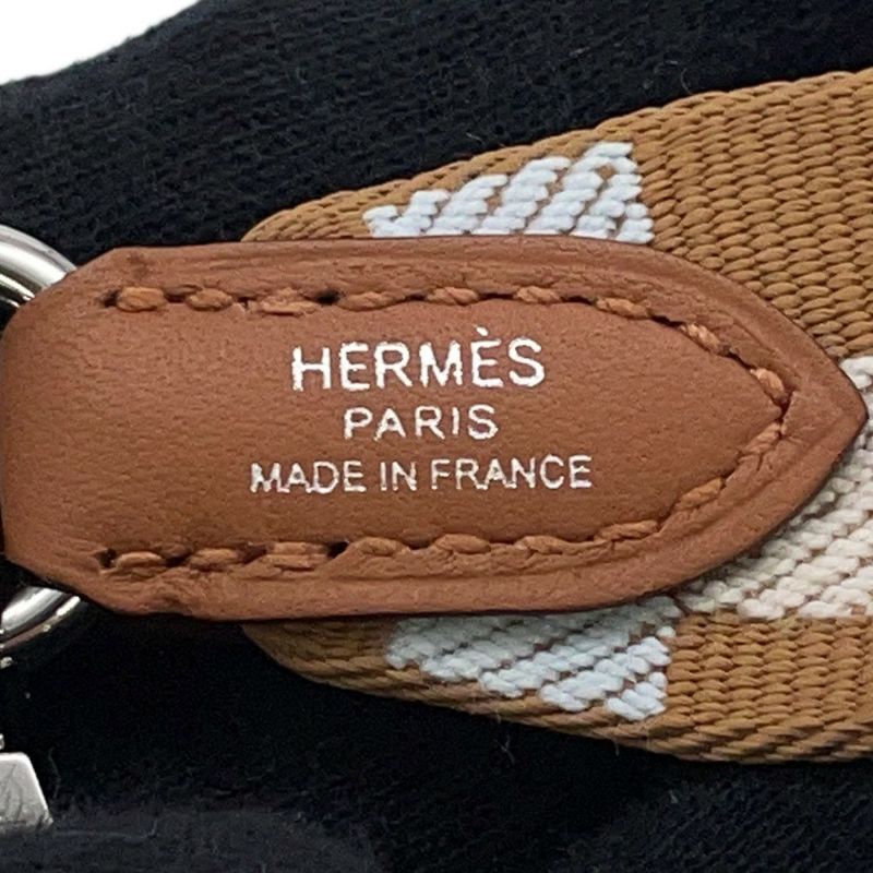 エルメス バンドリエール サングル マキシカドリーユ チャイ/ナタ/ブルーブリュム/ゴールド/シルバー金具 キャンバス/スイフト K刻印