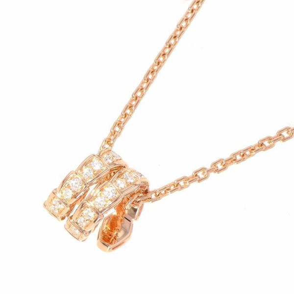 ブルガリ ネックレス セルペンティ ヴァイパー ネックレス ダイヤモンド0.63ct K18PGピンクゴールド 357795 BVLGARI