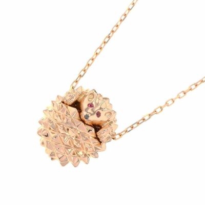 ブシュロン ネックレス エリソン ペンダント ルビー ブラックダイヤモンド K18PG JPN00121 Boucheron ジュエリー 安心保証