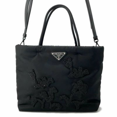 プラダ ショルダーバッグ スモール パデッド Re-Nylon ナイロン 1BD313 PRADA バッグ 黒 安心保証 | 中古・新品 ブランド販売ギャラリーレア公式通販