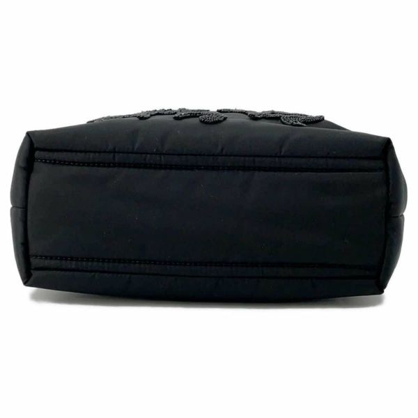 PRADA ビーズ刺繍　 黒 ハンドバッグ PRADA プラダビーズ刺繍トートバッグナイロン