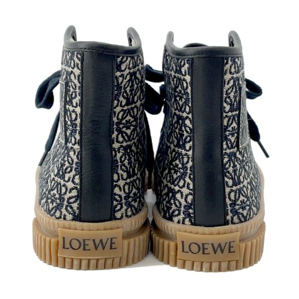 ロエベ スニーカー アナグラム ハイカットスニーカー キャンバス レディースサイズ36 LOEWE 靴