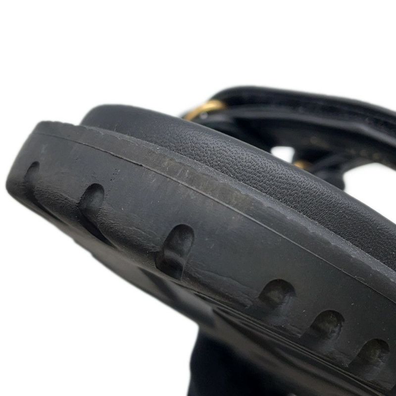 クリスチャン・ディオール サンダル ディオールアクト Dioract カナージュ レザー レディースサイズ35 1/2 黒