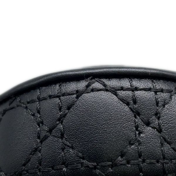 クリスチャン・ディオール サンダル ディオールアクト Dioract カナージュ レザー レディースサイズ35 1/2 黒