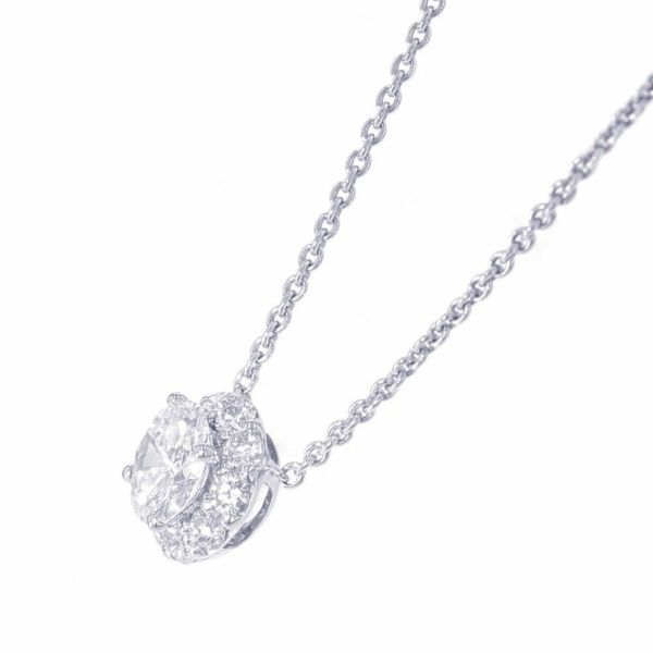 グラフ ネックレスアイコン ラウンド ダイヤモンド ペンダント ダイヤ 中石0.63ct K18WG GIA鑑定書付き