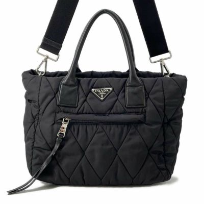 ☆プラダ ハンドバッグ テスートボンバー ナイロン 1BG168 PRADA 2wayショルダーバッグ 黒 安心保証 | 中古・新品 ブランド販売ギャラリーレア公式通販