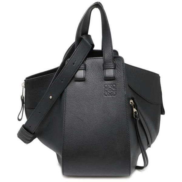 ロエベ ハンドバッグ ハンモック スモール レザー  387.30.S35 LOEWE 2wayショルダーバッグ 黒