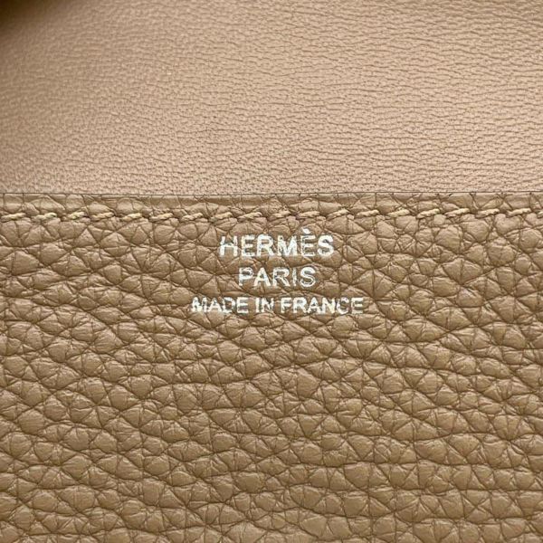 エルメス カードケース ドゴン チャイ/シルバー金具 トリヨンクレマンス U刻印 HERMES 名刺入れ