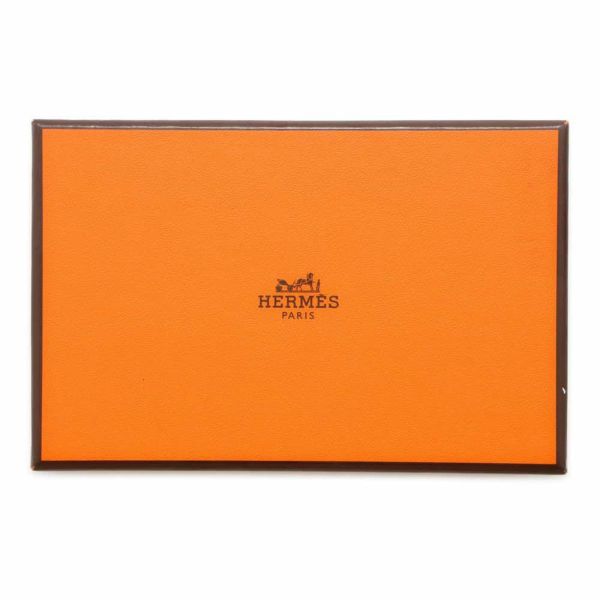 エルメス カードケース ドゴン チャイ/シルバー金具 トリヨンクレマンス U刻印 HERMES 名刺入れ