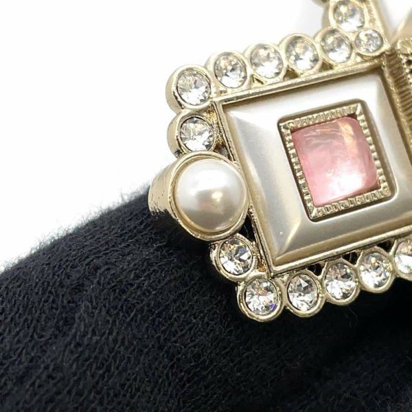 シャネル ブローチ ココマーク クロス フェイクパール ラインストーン A21K CHANEL アクセサリー