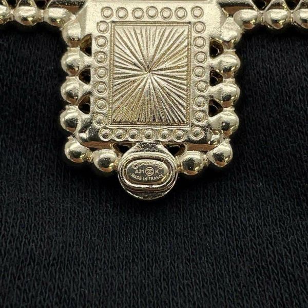 シャネル ブローチ ココマーク クロス フェイクパール ラインストーン A21K CHANEL アクセサリー