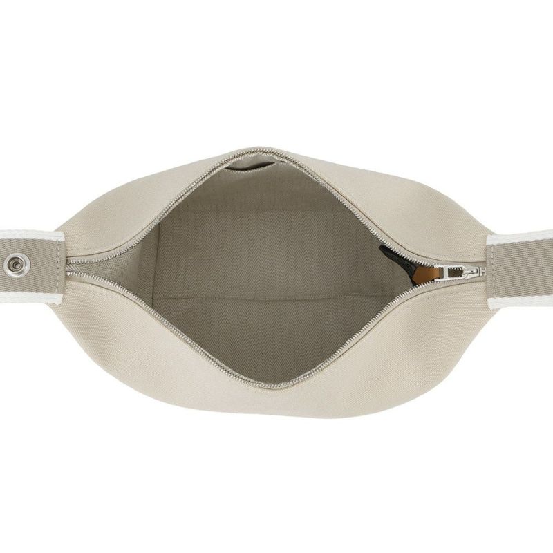 エルメス ポーチ ブリッド・ア・ブラックPM ベージュ/シルバー金具 キャンバス HERMES バッグ 小物入れ