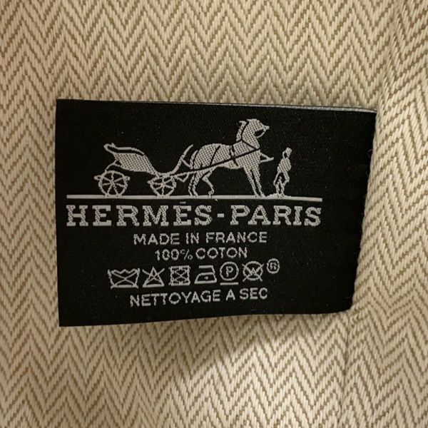 エルメス ポーチ ブリッド・ア・ブラックPM ベージュ/シルバー金具 キャンバス HERMES バッグ 小物入れ
