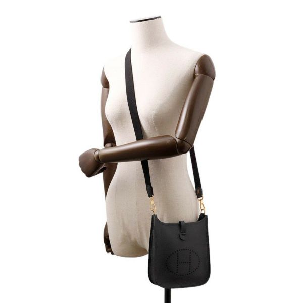 エルメス エブリンTPM 111cm アマゾン ブラック/ゴールド金具 トリヨンクレマンス K刻印 黒