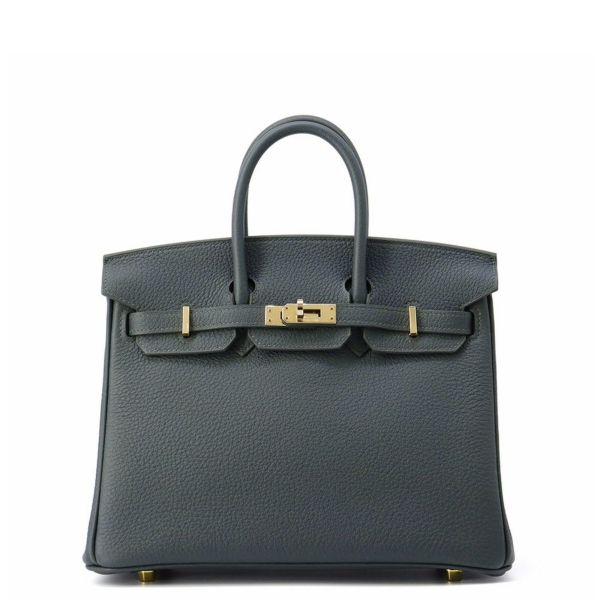 エルメス バーキン25 ヴェールマングローブ/シャンパンゴールド金具 トゴ K刻印 HERMES Birkin ハンドバッグ