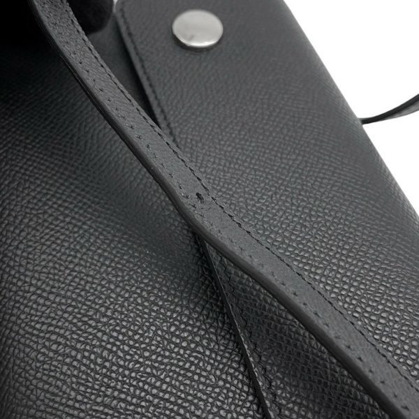 エルメス ショルダーウォレット ナップ トゥーゴー ブラック/シルバー金具 エプソン W刻印 黒