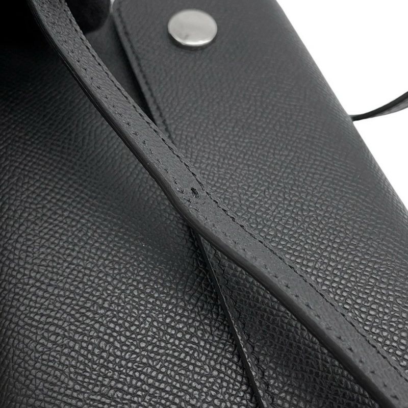 エルメス ショルダーウォレット ナップ トゥーゴー ブラック/シルバー金具 エプソン W刻印 黒