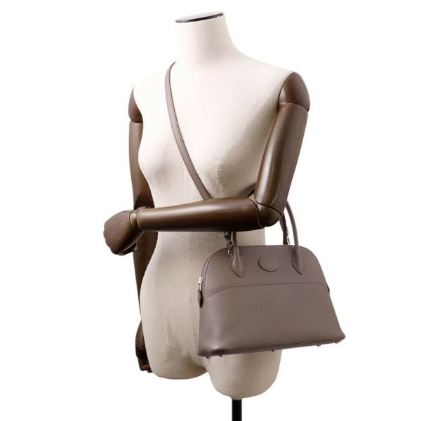 エルメス ハンドバッグ ボリード27 エタン/シルバー金具 エプソン Y刻印 2wayショルダー