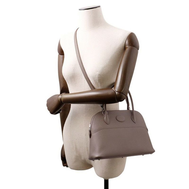 エルメス ハンドバッグ ボリード27 エタン/シルバー金具 エプソン Y刻印 2wayショルダー
