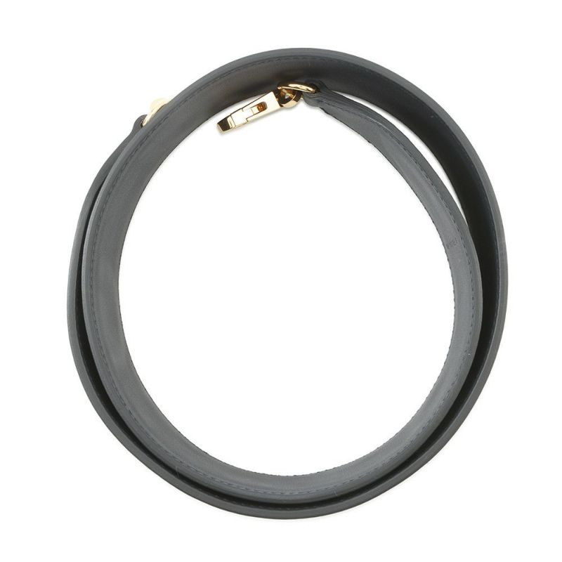 エルメス ショルダーストラップ バンドリエール 刺繍 ブルーインディゴ/ブルーサフィール/ゴールド金具 スイフト B刻印