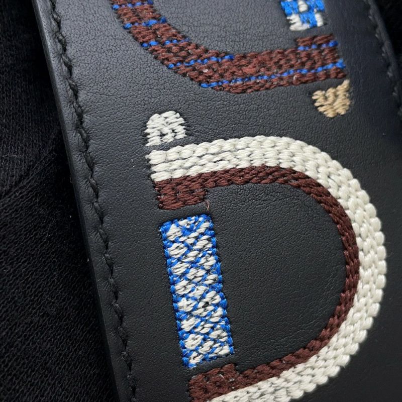 エルメス ショルダーストラップ バンドリエール 刺繍 ブルーインディゴ/ブルーサフィール/ゴールド金具 スイフト B刻印