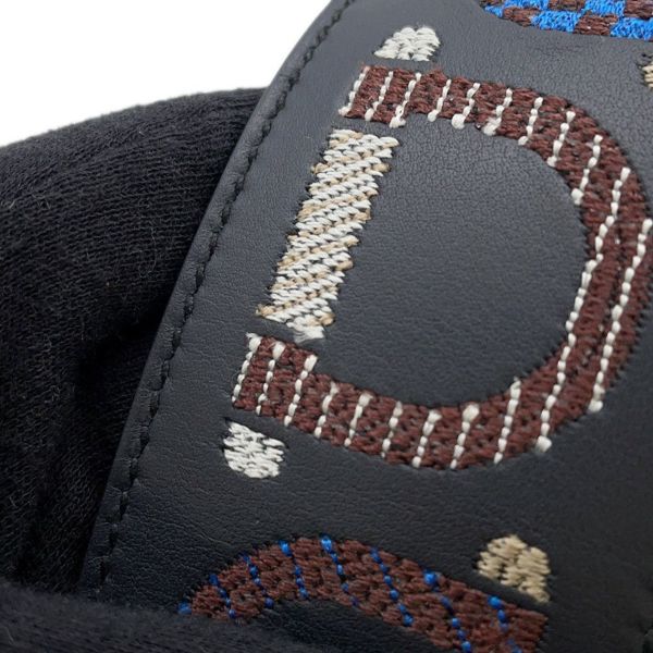 エルメス ショルダーストラップ バンドリエール 刺繍 ブルーインディゴ/ブルーサフィール/ゴールド金具 スイフト B刻印