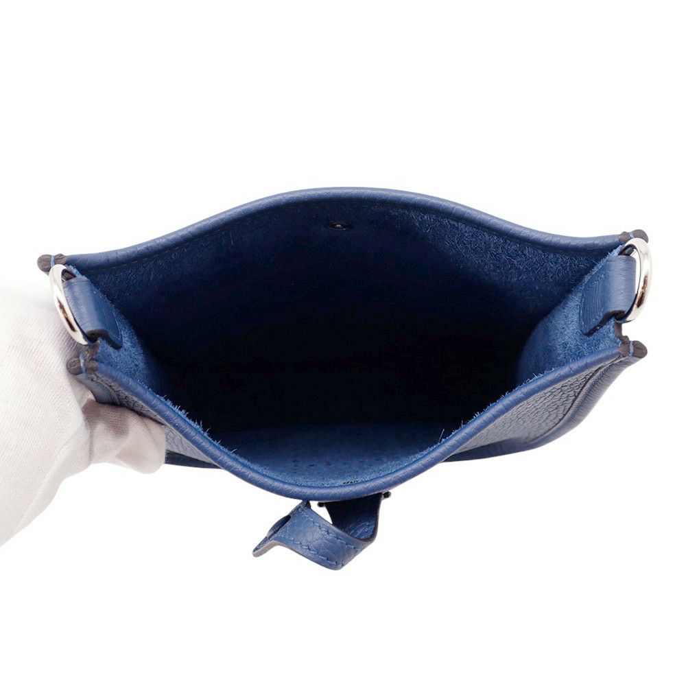 エルメス エブリンTPM 111cm アマゾン ブルータイ/シルバー金具 トリヨンクレマンス K刻印