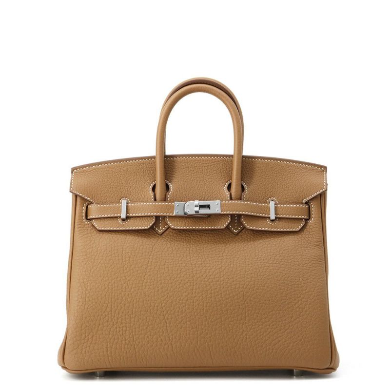 エルメス バーキン25 ゴールド/シルバー金具 トゴ K刻印 HERMES Birkin ハンドバッグ
