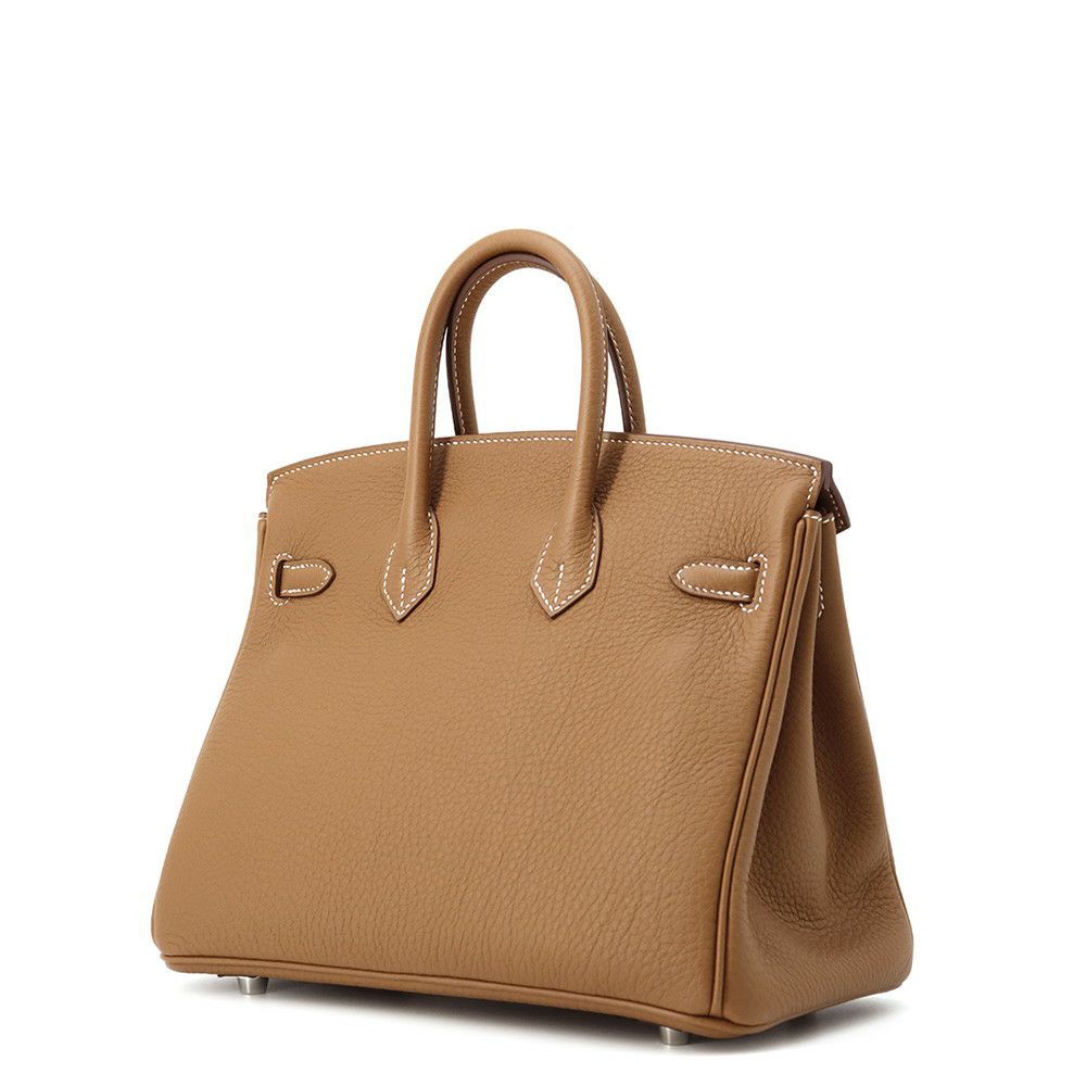 エルメス バーキン25 ゴールド/シルバー金具 トゴ K刻印 HERMES Birkin ハンドバッグ