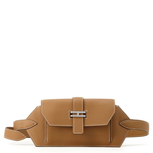 エルメス ウエストバッグ エラン ポケット24 ゴールド/シルバー金具 スイフト K刻印 HERMES バッグ