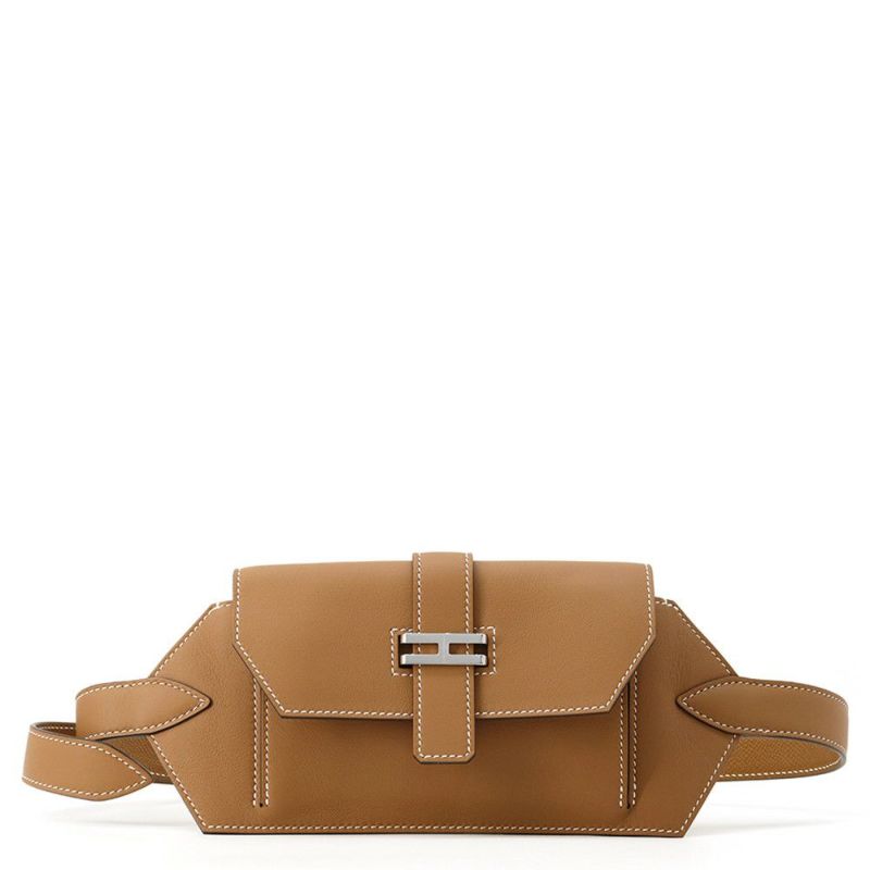 エルメス ウエストバッグ エラン ポケット24 ゴールド/シルバー金具 スイフト K刻印 HERMES バッグ